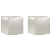 Supporto per piante 2 pcs Argento 40 x 40 x 40 cm Acciaio 8012525