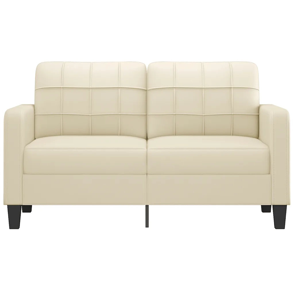 Divano a 2 Posti Crema 140 cm in Similpellecod mxl 94668