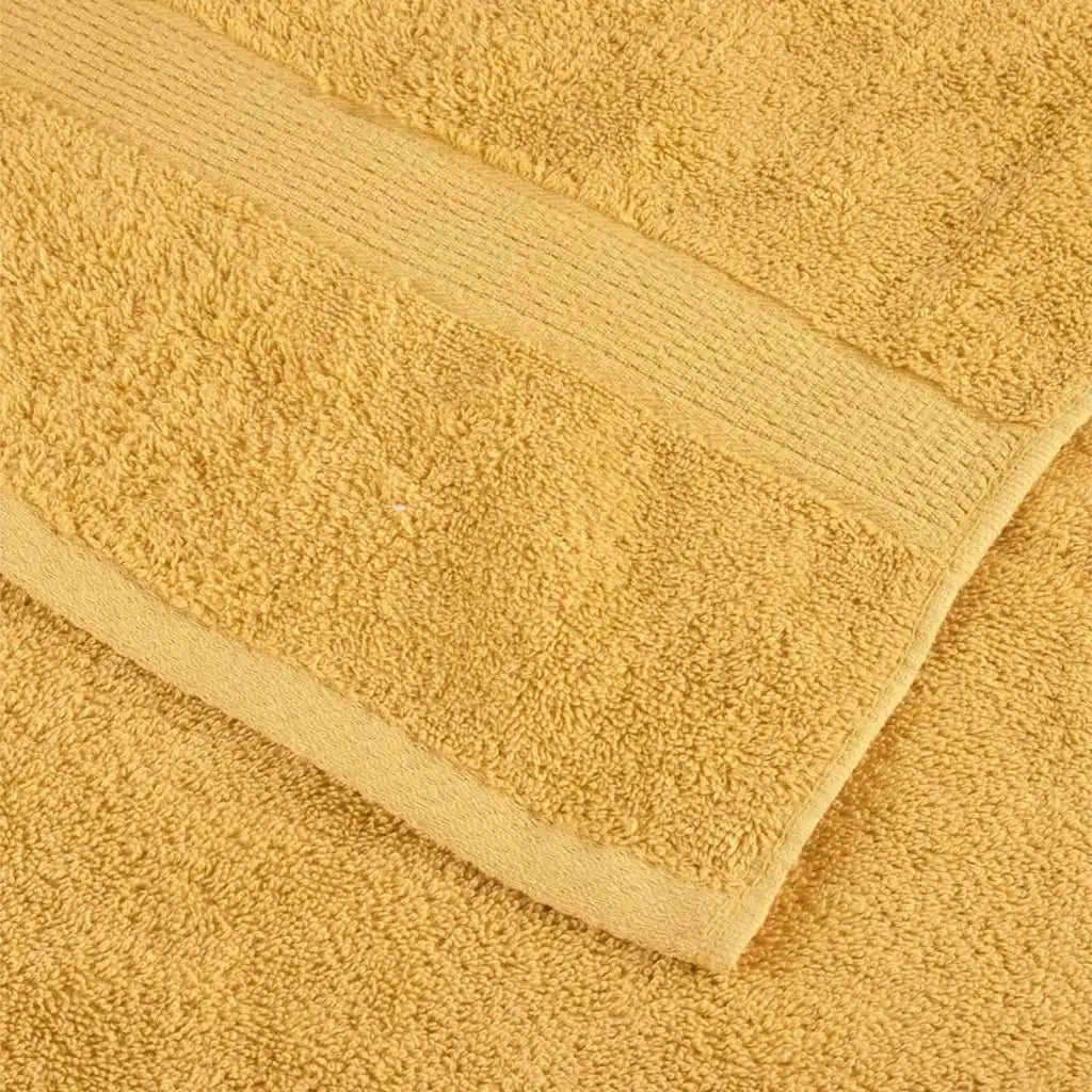 Asciugamano per Ospiti SOLUND 4 pcs Oro 15 x 21 cm 550 gsm 137273
