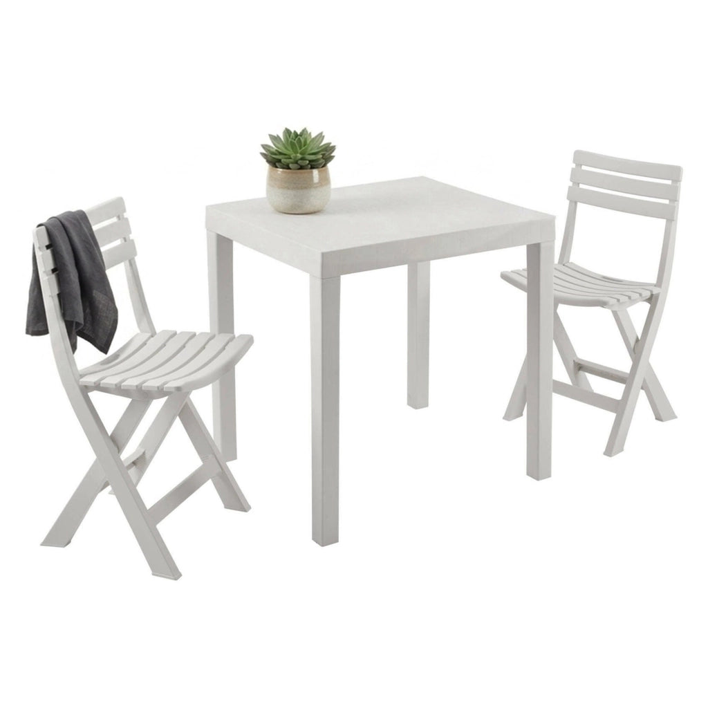 Salottino Outdoor Altar, set Salotto da Esterno 2 Posti Made in Italy, Bianco