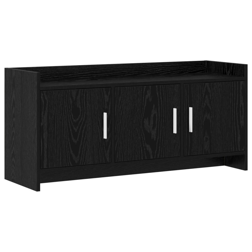 Mobile TV 102 x 33 x 47 cm Rovere Nero Legno ingegnerizzato 8011188