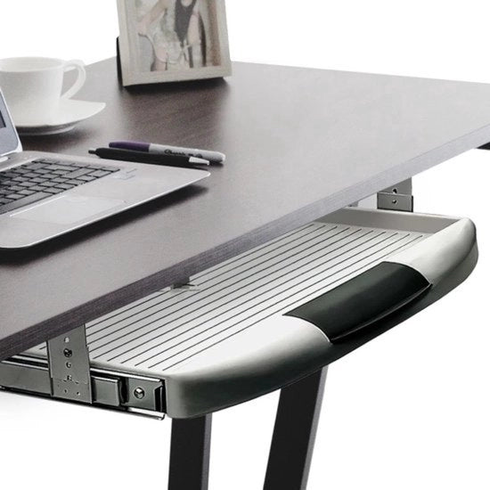 Set di contenitori per tastiera da installare sotto il tavolo | 1 set di contenitori per tastiera per installazione sotto il tavolo - grigio | pannello da installare sotto il tavolo con cassetto | contenitori per tastiera e gavette
