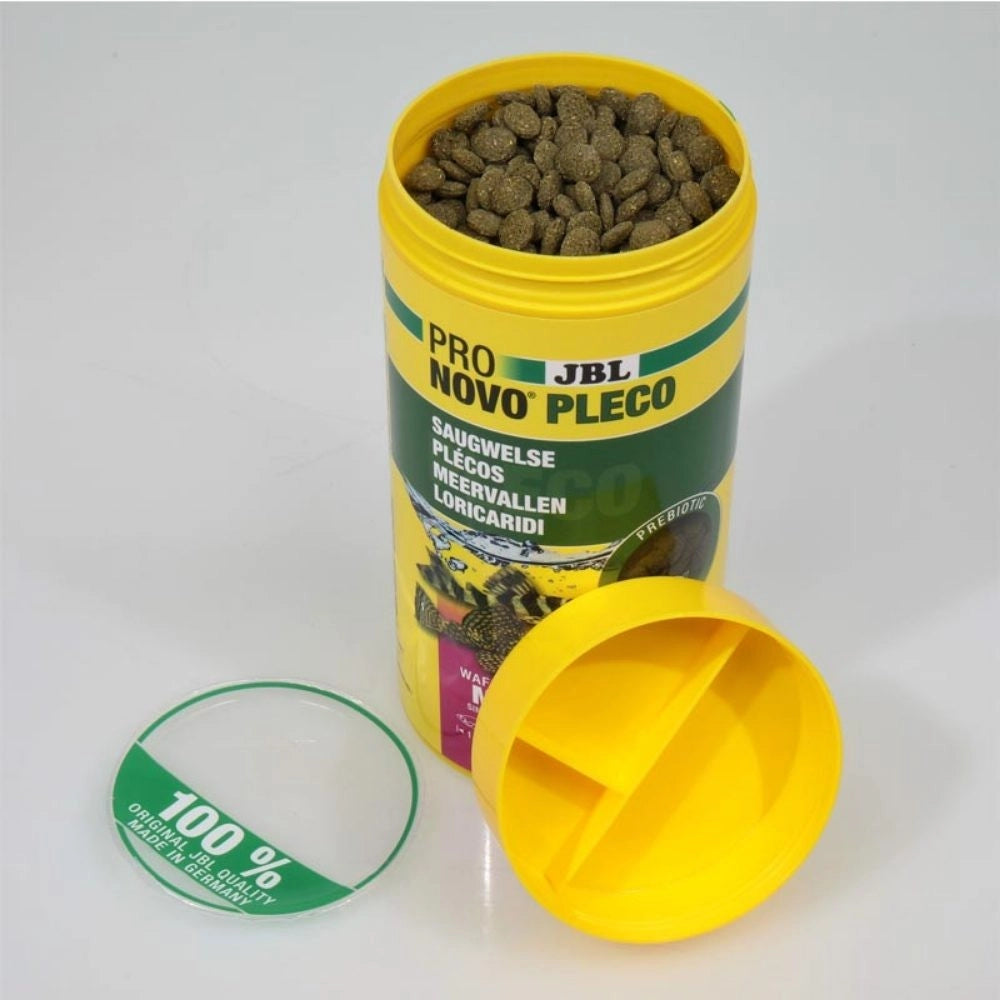 JBL ProNovo Pleco M - Compresse di mangime per loricaridi erbivori da 1 a 20cm Formato: 1000 ml