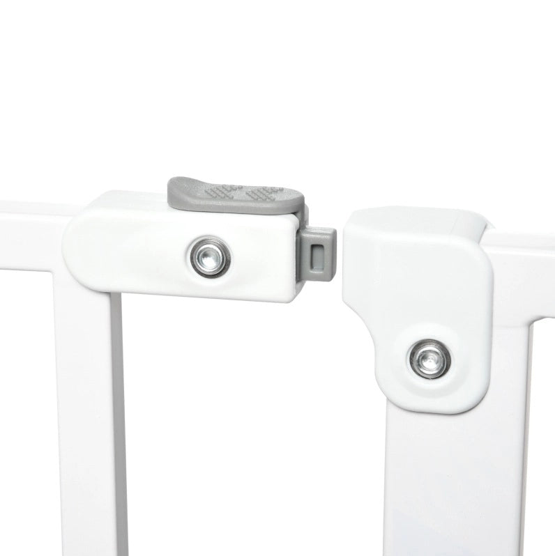 Cancelletto per cani 115x76 cm con doppia chiusura in ABS bianco