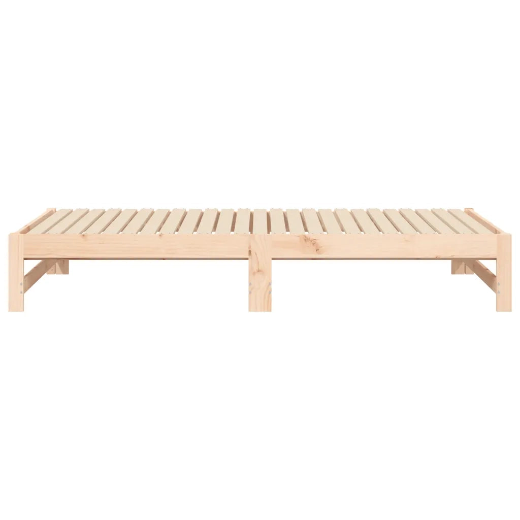 Dormeuse Estraibile 2x(75x190) cm Legno Massello di Pino 823419