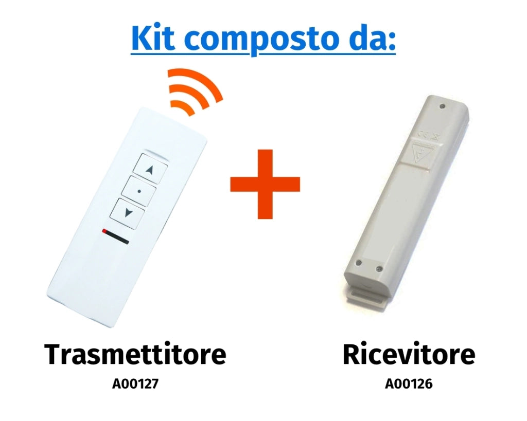 Radio comando provis 1 canale 3 pul santi - A00120