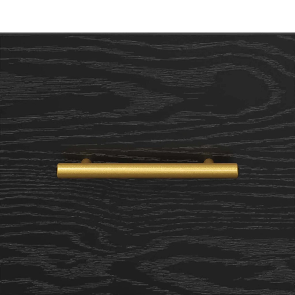 Armadio da Notte Rovere Nero 40 x 40 x 66 cm Legno multistrato