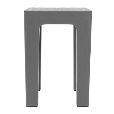 Lello lo sgabello multiuso ad alta resistenza grigio con effetto legno