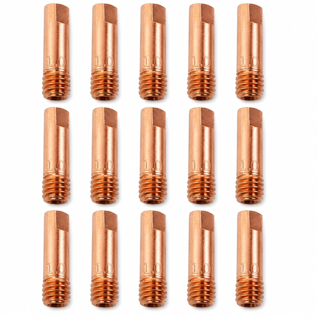 15 Punte Guidafilo M6X25 Torcia MIG MAG 15AK 0,8mm/1,0 mm | 744032-744049 1.0 MM