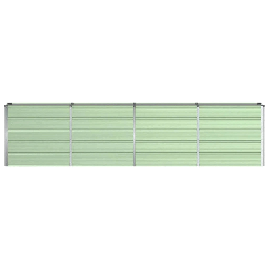 Fioriera moderna in acciaio 160 x 40 x 75 cm design elegante versatile per uso interno ed esterno acciaio verde 02_0059265