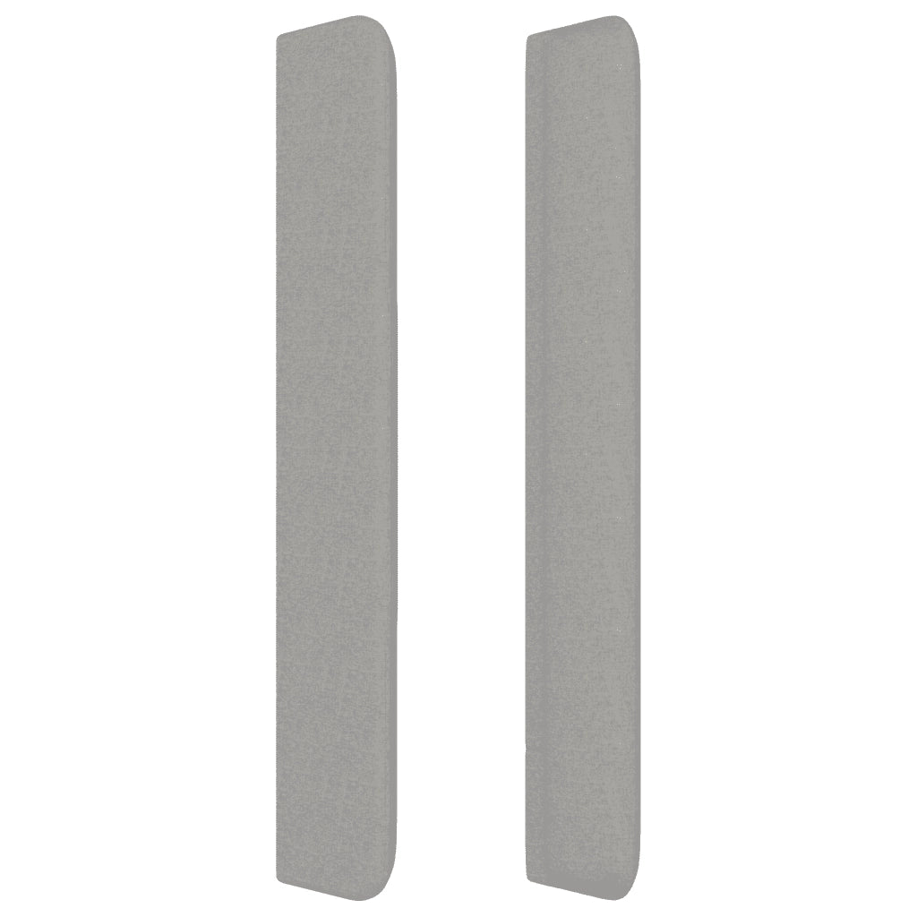 Giroletto a Molle con Materasso Grigio Chiaro 200x200cm Tessuto 3132177