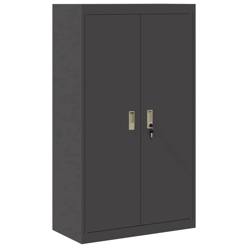 Armadio Nero 80 x 40 x 140 cm Acciaio