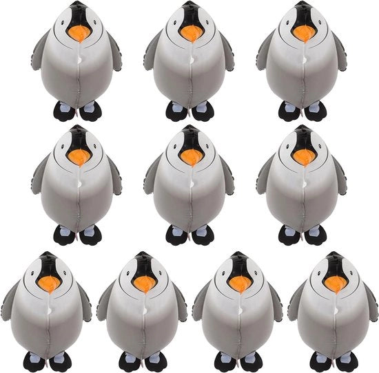 Foglia di Ballo a Forma di Pinguino - Auguri di Compleanno Pinguino - Decorazione di Festa Tematica - Festa per l'Arrivo del Bambino - 10 Pezzi .
