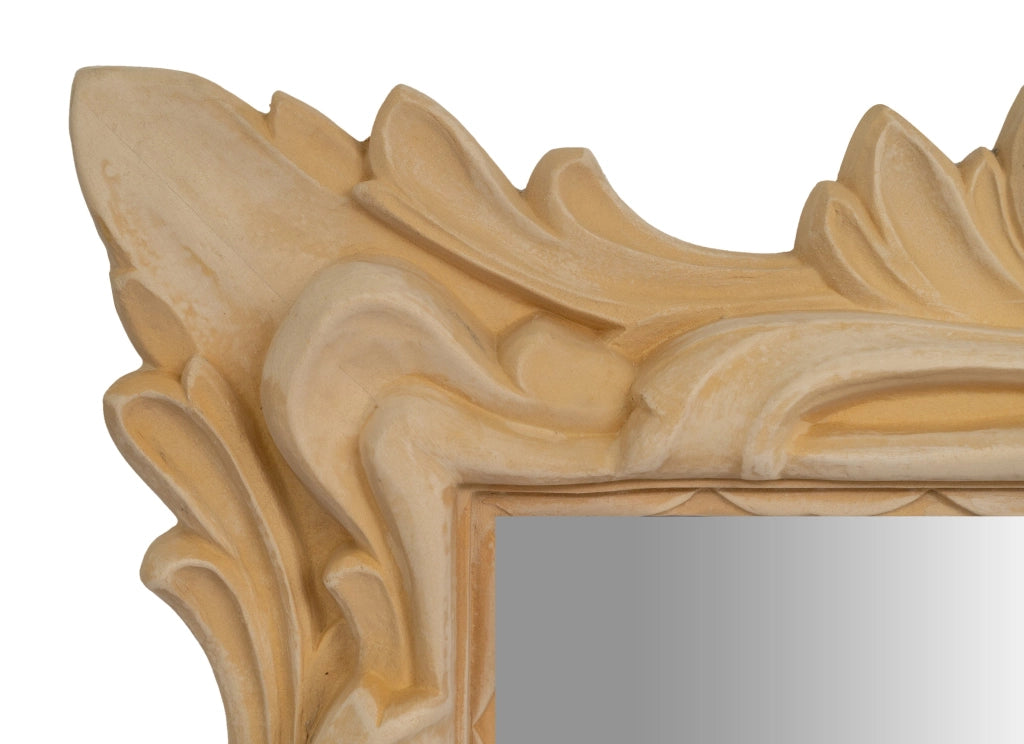Biscottini SPECCHIERA DA PARETE IN LEGNO FINITURA GREZZA MADE IN ITALY realizzata Offerta