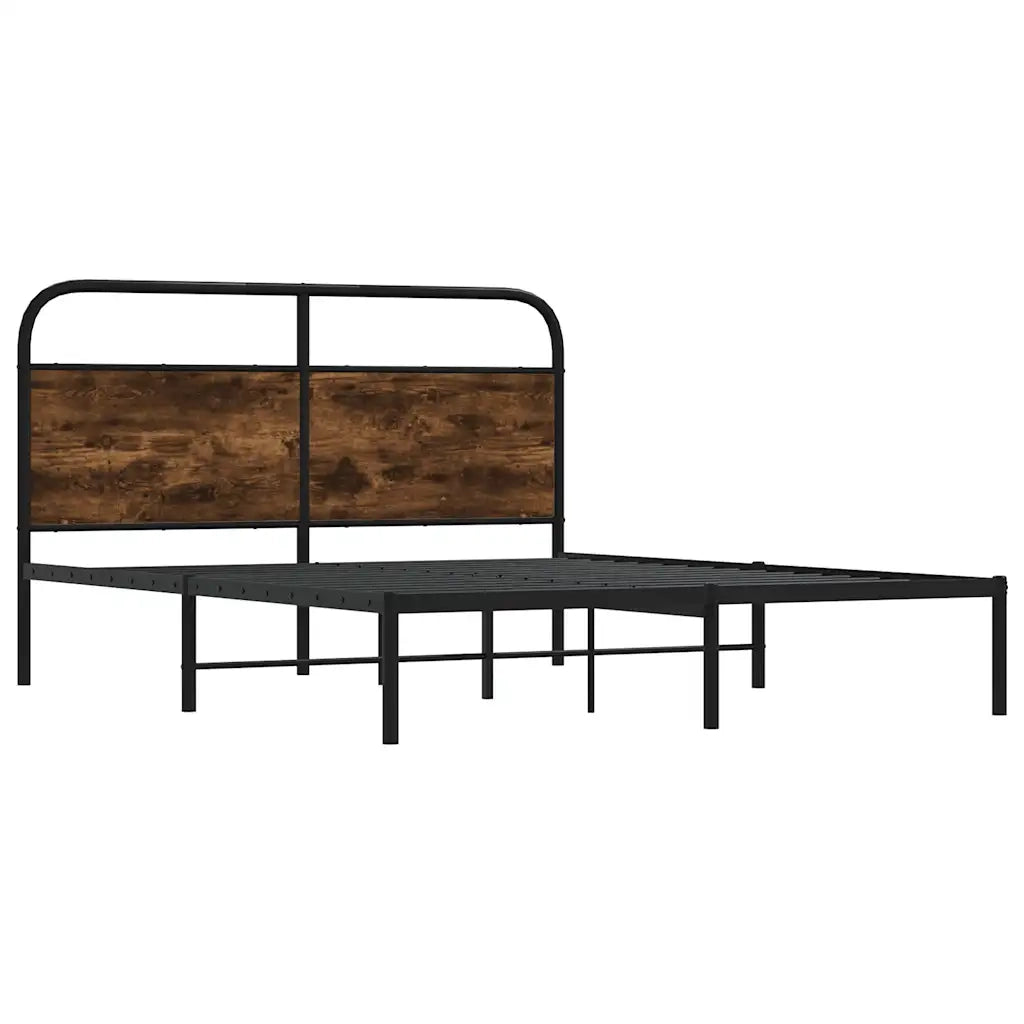 Giroletto senza Materasso Rovere Fumo 140x190 cm in Truciolato 4100209