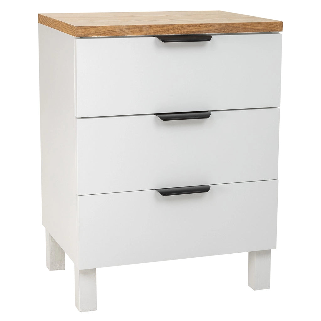 Tavolo in legno con 3 cassetti 45x35x60