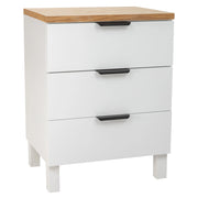 Tavolo in legno con 3 cassetti 45x35x60