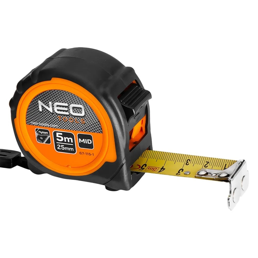 Topex 67-115-1 flessometro con n astro in acciaio misura 5 m x 25