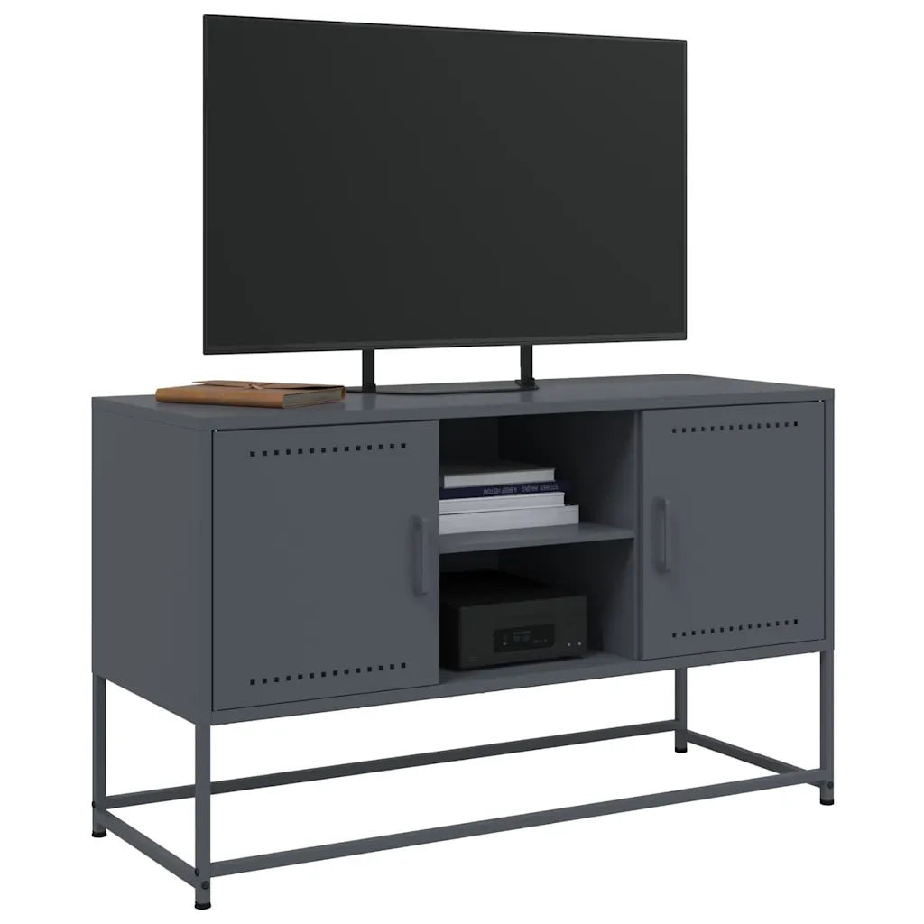 Mobile TV Antracite 100,5x39x60,5 cm in Acciaio
