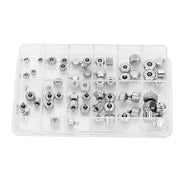 Kit di sostituzione della corona orologio in acciaio inossidabile - cronografo - manopola - testa piatta - attrezzo di riparazione - set di riparazione orologio per orologiai