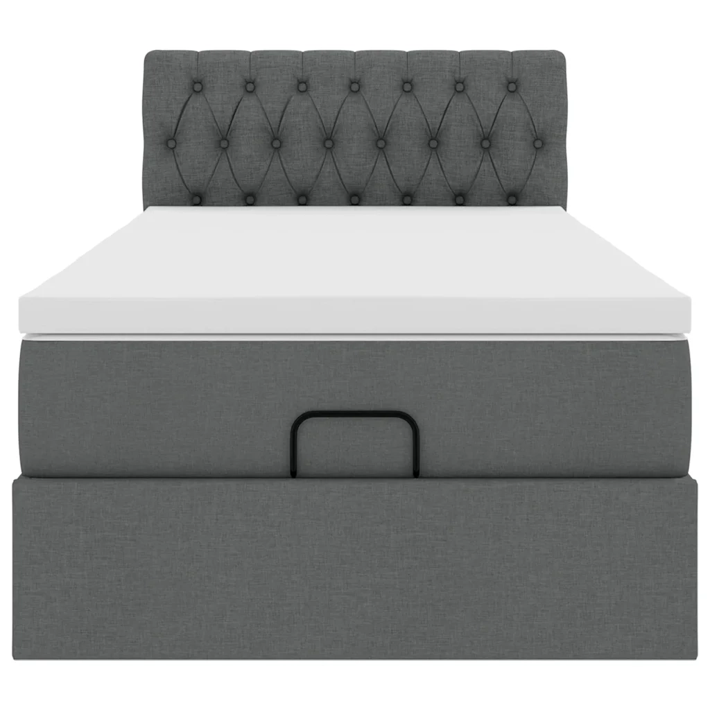 Struttura Letto Pouf con Materasso 90x190 cm in Tessuto 3311505