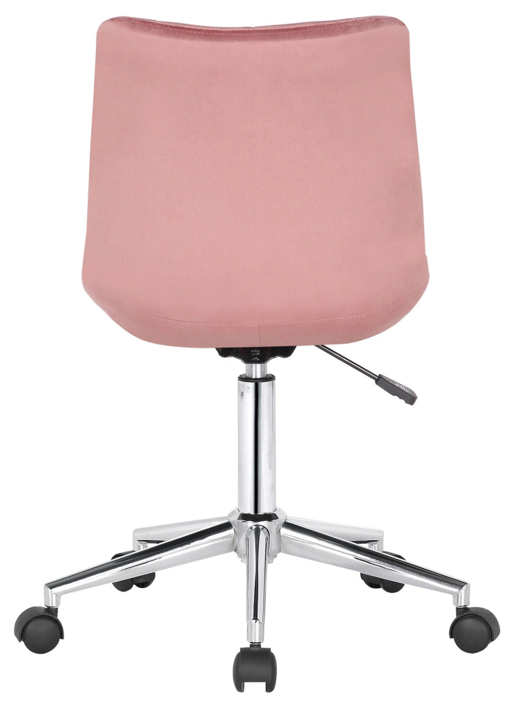 Sedia da ufficio Medford in velluto rosa