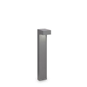 Piantana Moderna Sirio Alluminio Grigio 2 Luci 3W 3000K Luce Calda H60Cm
