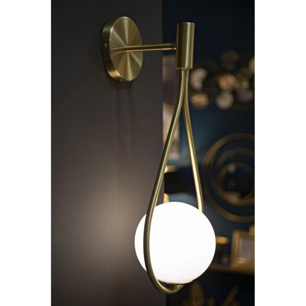 Lampada a Parete VKH52, Oro, Metallo, 24x20x52 cm