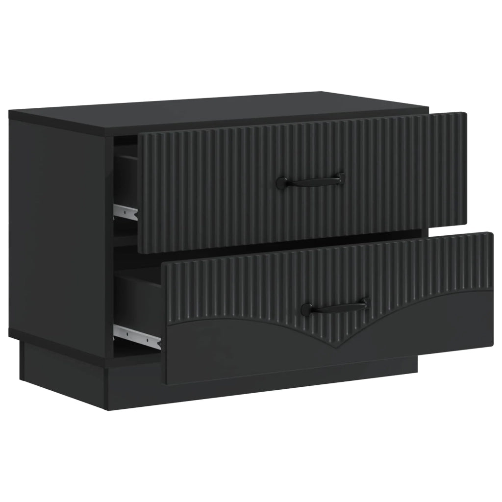 Armadio da Notte Nero 62 x 34,5 x 44,5 cm Legno ingegnerizzato 895236