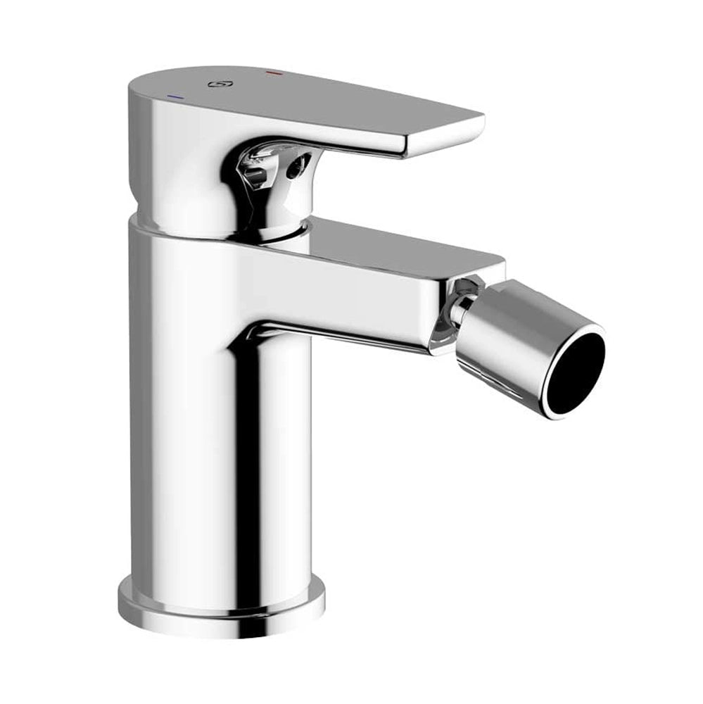 Set miscelatore lavabo bidet e doccia esterno cromo lucido con piletta - Zyra
