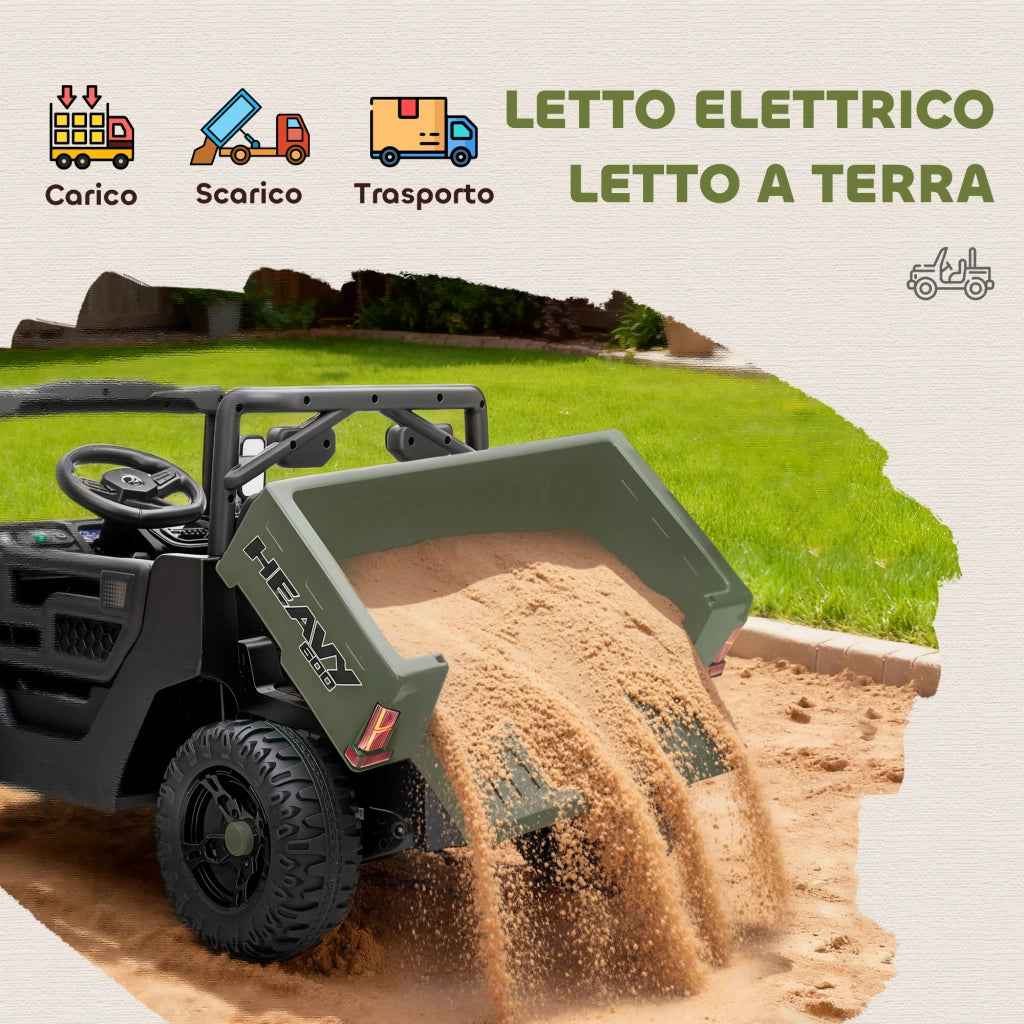 Auto Elettrica Bambini 12V ¨C Xylo ¨C Verde con Telecomando e Musica 3-8 Anni