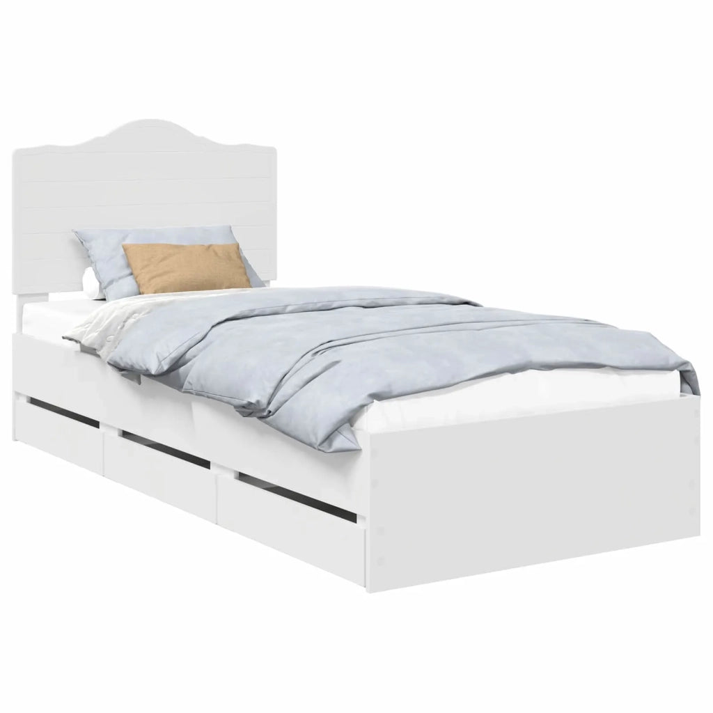 Struttura del letto Bianco 90 x 200 cm Legno Ingegnerizzato 3413450