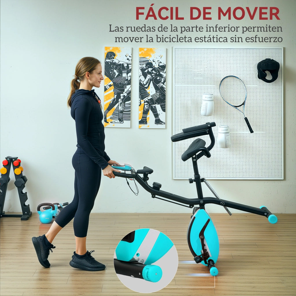 Bicicletta da fitness pieghevole ¨C zephmum ¨C Verde 43x97x109 cm