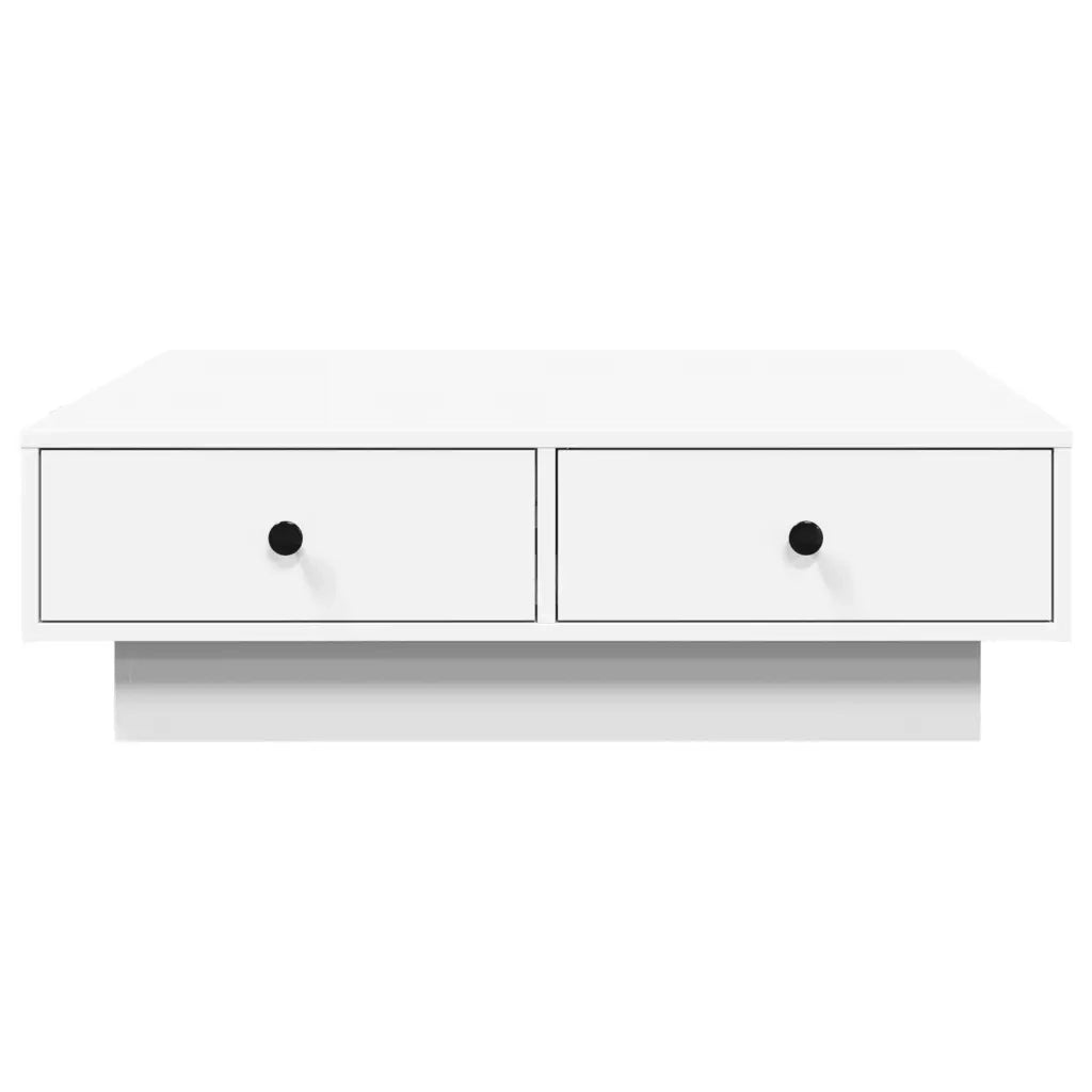 Tavolino da Salotto Bianco 90x90x28 cm in Truciolato 848087