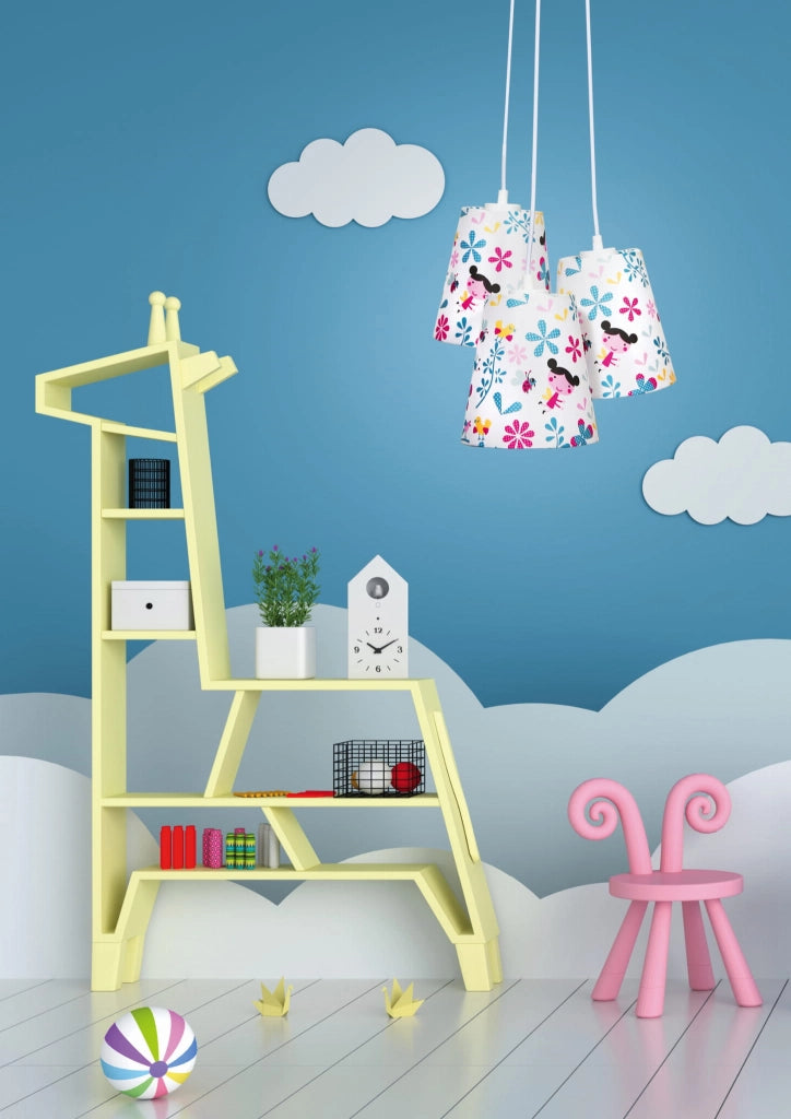 Lampadario Candellux Girl 33-62949 bianco 3xE27 tessuto