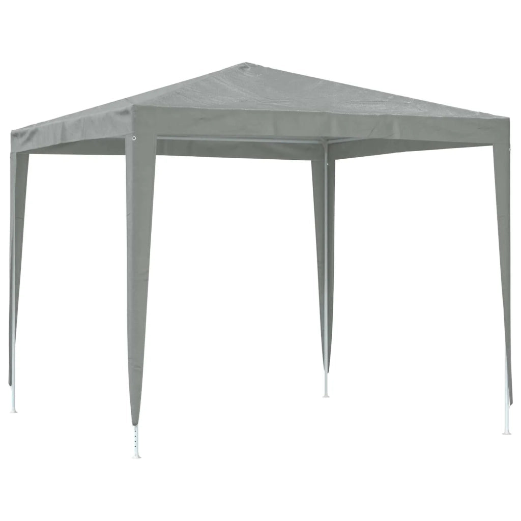 Tenda Party 250 x 250 x 240 cm Grigio Chiaro PE e Acciaio