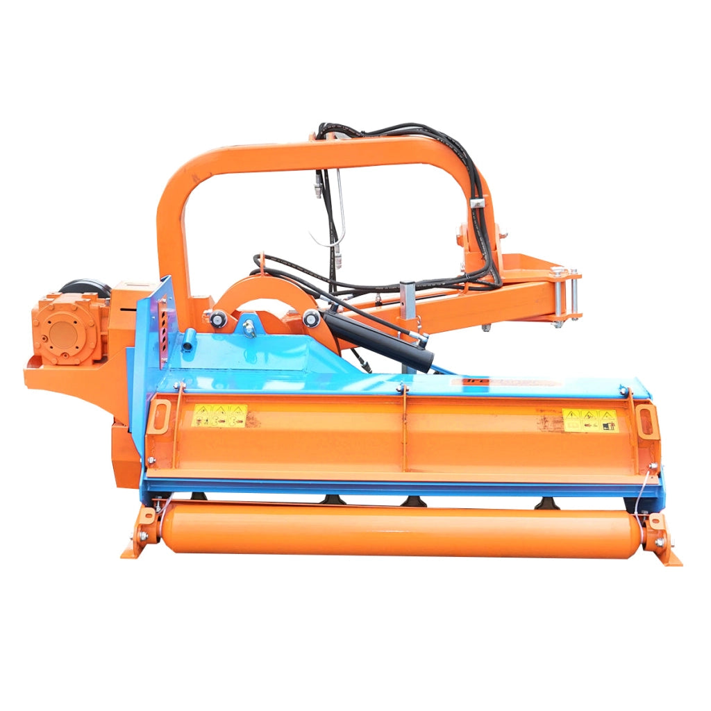 Trincia BCR140 Trincia argini laterale per trattore, larghezza di lavoro 1380 mm, adatta per trattori da 40-70 CV, peso 495 kg – Breckner Germany