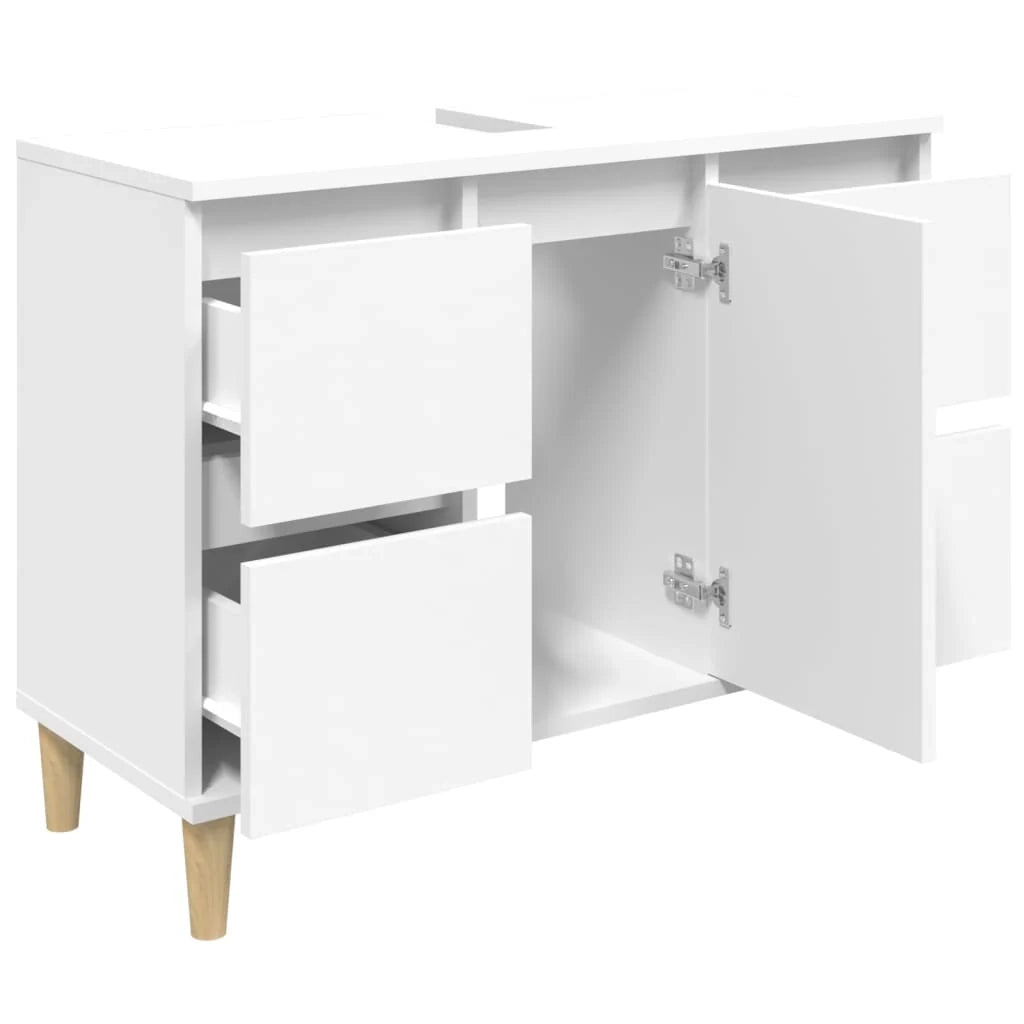 Mobile lavabo/lavabo 80 x 33 x 60 cm in legno laccato bianco 02_0006807
