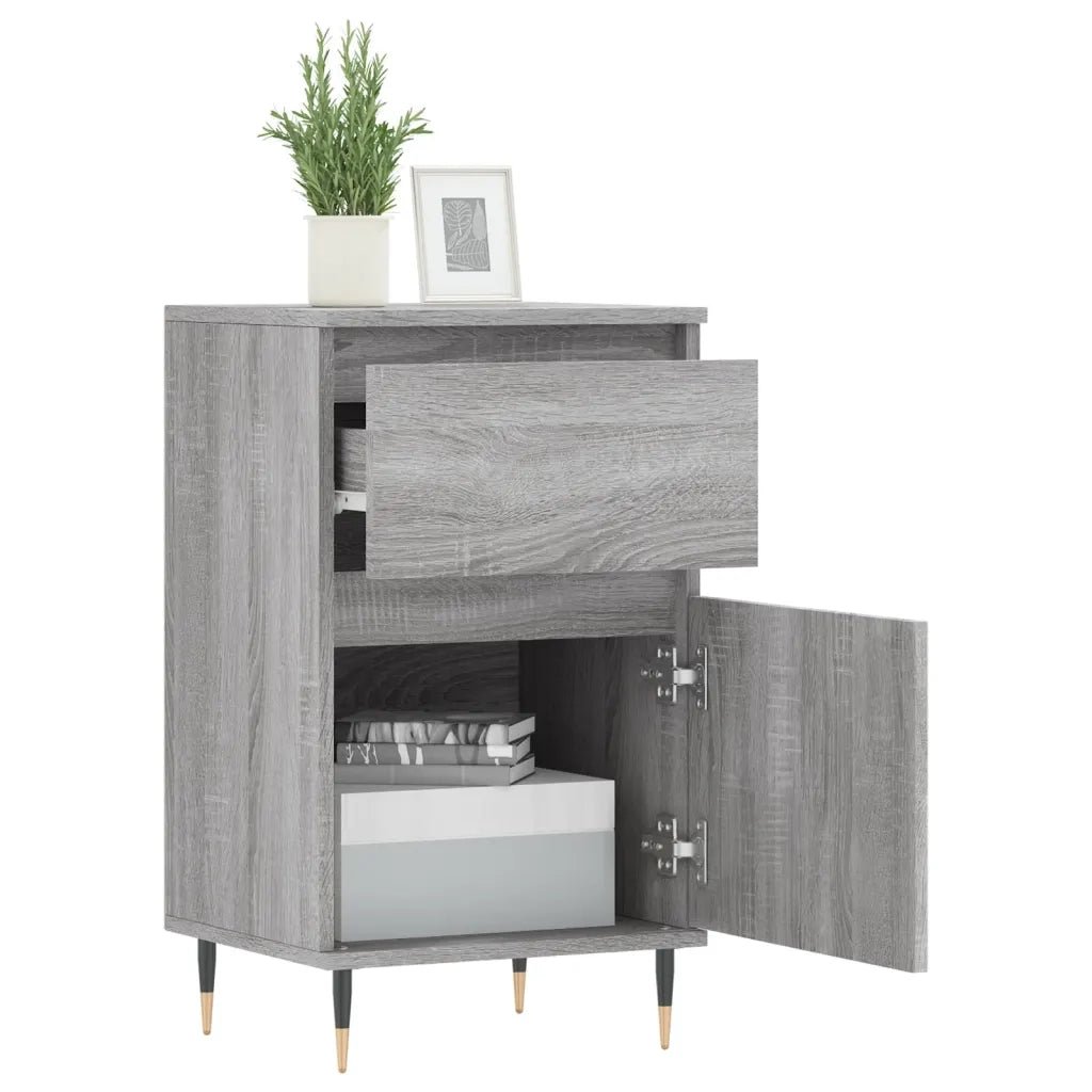 Credenze 2 pz Grigio Sonoma 40x35x70 cm in Legno Multistrato 831145