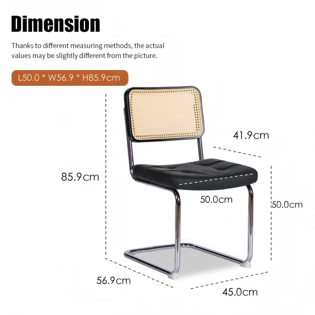 Sedie da Pranzo Set 2 Pezzi in Ecopelle con Gambe in Metallo ¨C Xylo ¨C Nero/Cromo