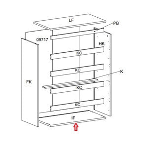 R BASE IF X KIT CASSETTIERA 5C NOVA 77X40X107 BIANCA- 1,0 pz