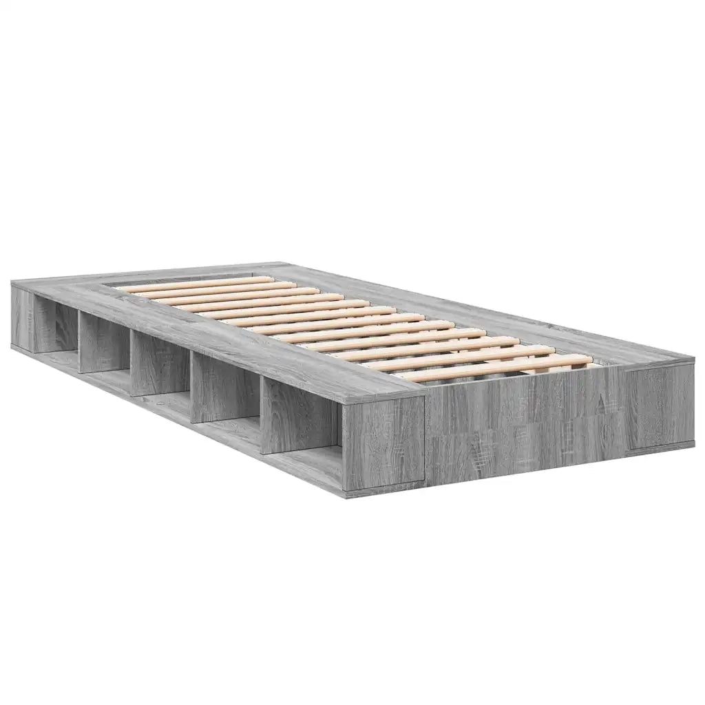 Giroletto-Struttura Letto Grigio Sonoma 75x190 cm in Legno Multistrato 289005