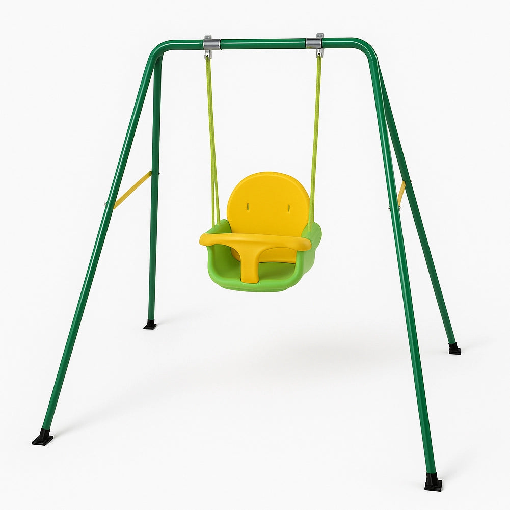 Altalena Baby per Bambini da Esterno Giardino Dondolo con Sediolone in Metallo