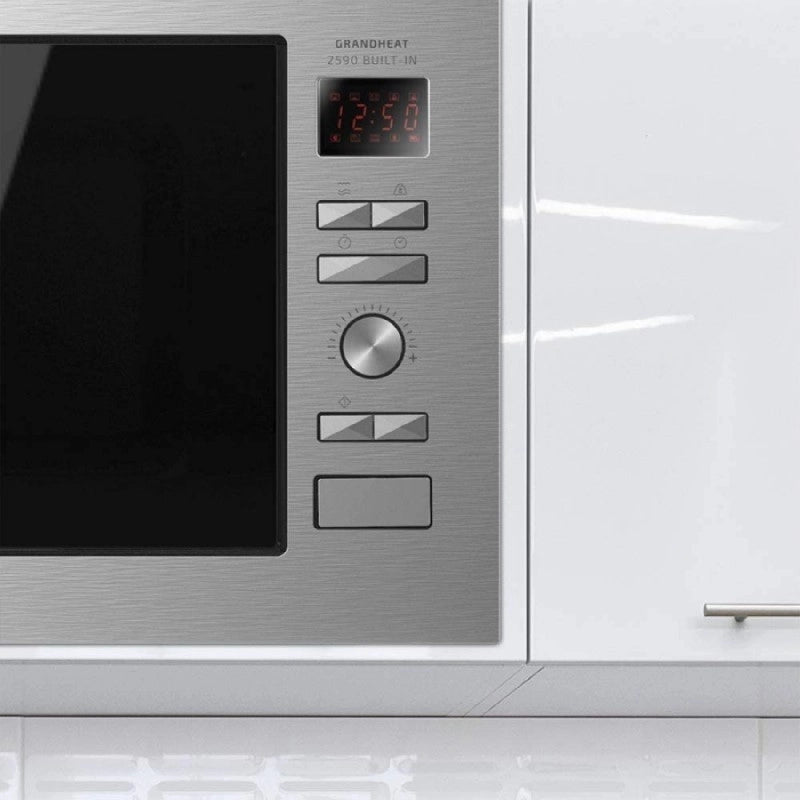 CECOTEC 01395 - Microonde da incasso GrandHeat 2000 Built-In Steel Black