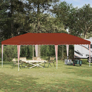 Tenda per feste a pop-up-Gazebo 575 x 290 x 245 cm Terracotta