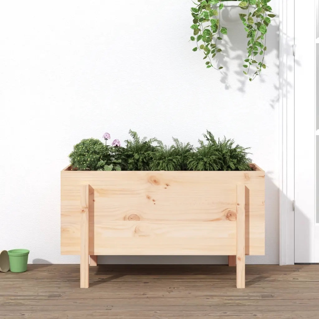 Fioriera Rialzata da Giardino 101x50x57 cm Legno Massello Pino 825212