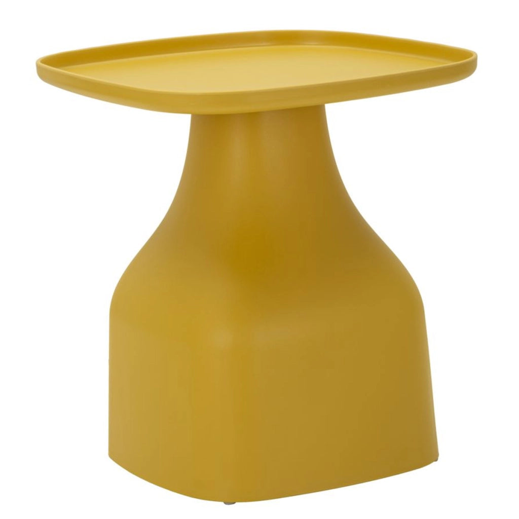 Tavolino VKH707, Giallo, Plastica, 50x48x48 cm