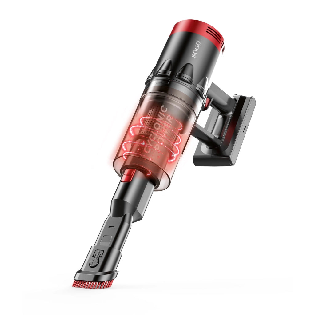 Aspirapolvere scopa elettrica ricaricabile senza fili, batteria litio 25.9V 2500mAh, motore brushless 350W, filtro HEPA - SOGO