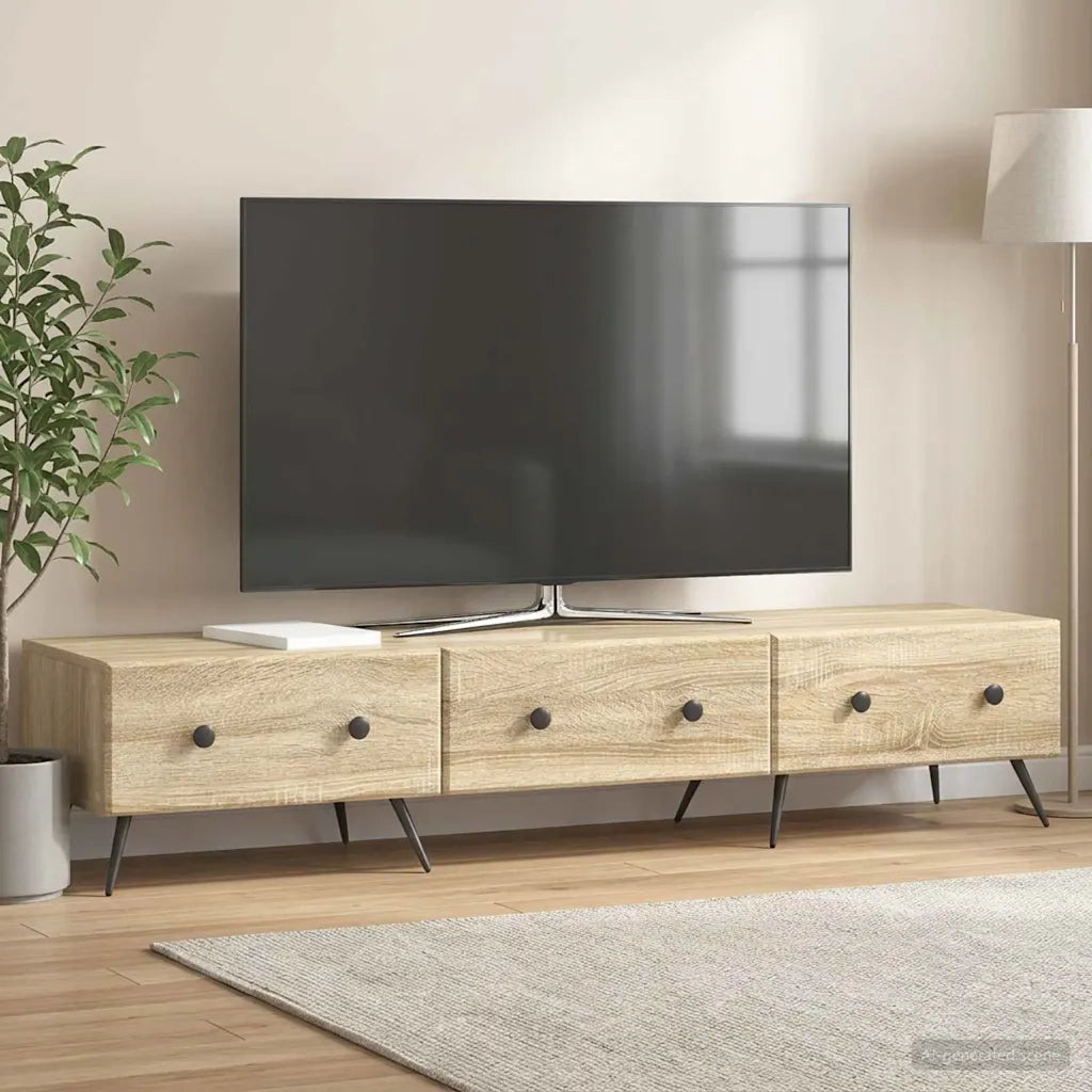 Mobile TV Rovere Sonoma 147 x 34,5 x 30 cm Legno ingegnerizzato 895627