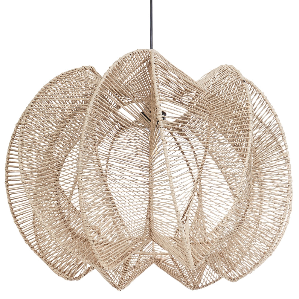 Lampadario in corda di carta naturale stile boho soggiorno camera da letto